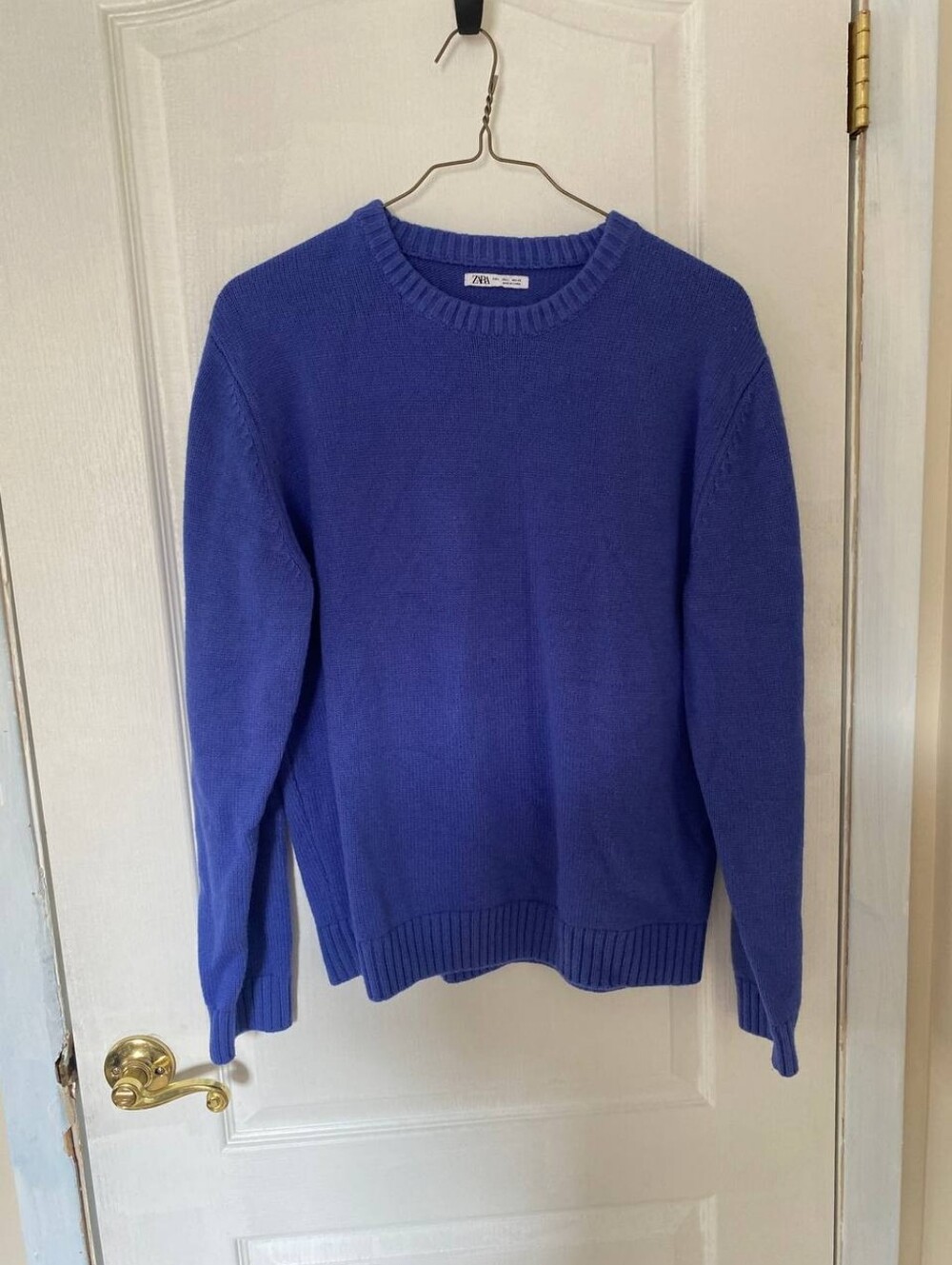Zara Cobalt Blue Women’s Crewneck Sweater Size Large